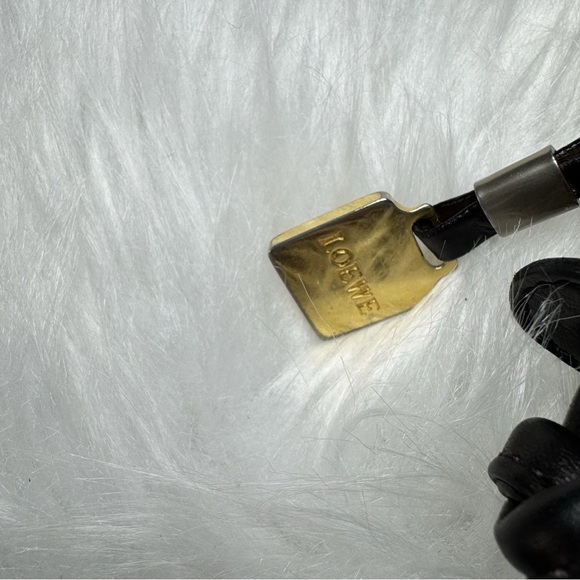 Loewe Black Leather Crossbody Bag with Textured Finish - Picture 8 of 15